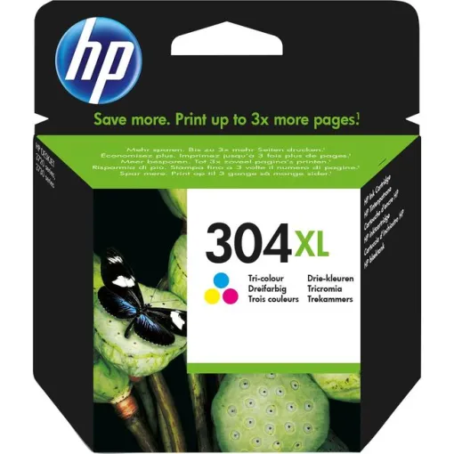Cartucho de tinta original tricolor, N9K07AE, 304 XL HP, 1 ud