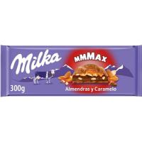 Caramelo con almendras MILKA, tableta 300 g