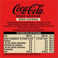 Refresco de cola COCA COLA Zero Zero, pack 4x2 litros
