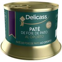Paté de higado de pato al Oporto DELICASS, lata 130 g