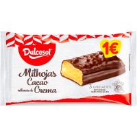 Milhojas de cacao DULCESOL, paquete 150 g