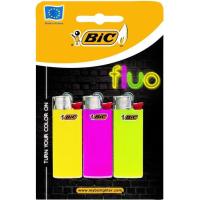Encendedor Bic fluo  BIC, pack 3uds