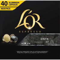 Café Onyx compatible Nespresso L'OR, caja 40 uds
