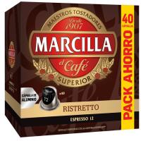 Café Ristrettro compatible Nespresso MARCILLA, caja 40 uds