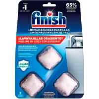 Limpia lavavajillas FINISH, pack 3 uds