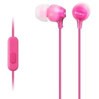 Auriculares de botón rosa con micrófono MDR-EX15APPI SONY