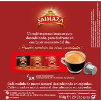 Café descafeinado comp. Nespresso SAIMAZA, caja 20 uds