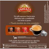 Café fuerte compatible Nespresso SAIMAZA, caja 20 uds