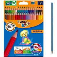 Lápices de colores surtidos Kids Evolution BIC, Caja 36 uds