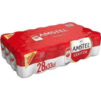 Cerveza AMSTEL, pack lata 28x33 cl