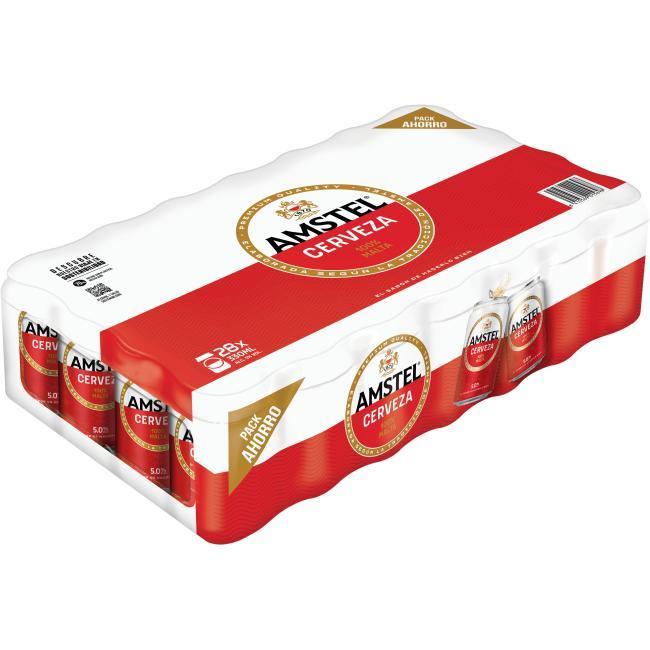 precios Cerveza Amstel, Pack Lata 28X33 Cl en Eroski
