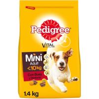 Alimento de buey para perro mini adulto PEDIGREE, saco 1,4 kg