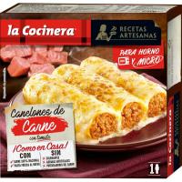 Canelones de carne LA COCINERA, caja 250 g