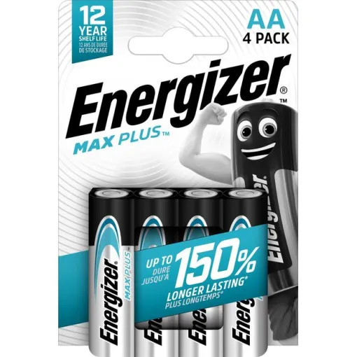Pila alcalina Max plus LR06 (AA) ENERGIZER, pack 4 uds