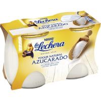Yogur enriquecido natural LA LECHERA, pack 2x125 g