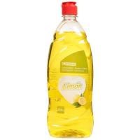 Lavavajillas a mano limón EROSKI, botella 1 litro
