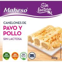 Canelones de pavo-pollo sin lactosa MAHESO, caja 300 g
