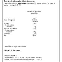 PICÓ Xixonako turroi gorena egurrezko ontzian, tableta 250 g