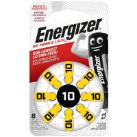 Pila para audífono, zinc air 10 ENERGIZER, pack 8 uds