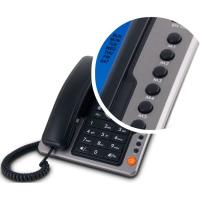 SPC Office Pro 3604N mahai gaineko telefono beltza