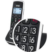 Teléfono inalámbrico negro 7608n Comfort Kaisser SPC