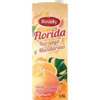 Bebida Florida de naranja y mandarina READY, brik 1,5 litros