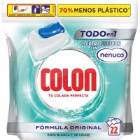 Detergente gel en cápsulas nenuco COLON, bolsa 22 dosis