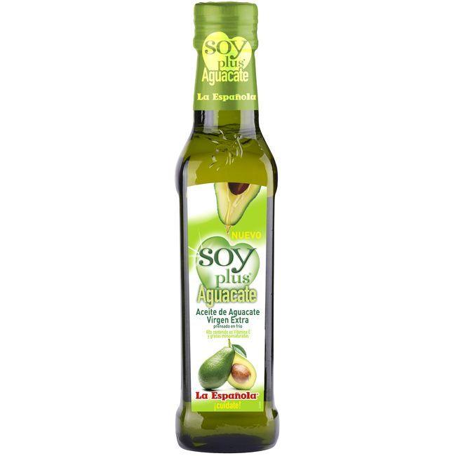 Aceite aguacate virgen extra LA ESPAÑOLA SOY PLUS, botella 25 cl en Eroski