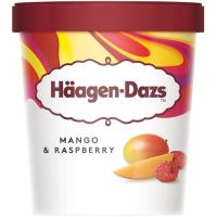 Helado de mango&raspberry HAAGEN DAZS, tarrina 400 g
