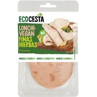 Lonchi-vegan sabor finas hierbas bio ECOCESTA, bandeja 100 g