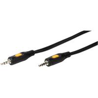 Cable de audio negro Jack 3,5 a Jack 3,5 46098 VIVANCO, 0,75 m