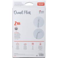 Flexo para baño de metal dual flex (2m) TATAY, 2,3x2,3x200cm