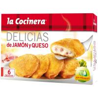 Delicias de jamón-queso LA COCINERA, caja 300 g