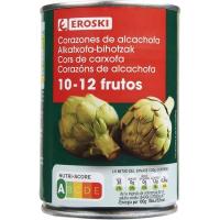 Corazón alcachofa al natural 10/12 frutos EROSKI, lata 240 g