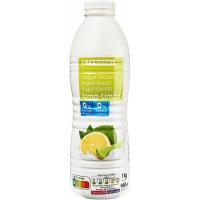 Yogur líquido 00% lima-limón EROSKI, botella 1 litro