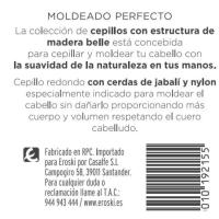 Cepillo redondo de nylon-jabalí madera belle, pack 1 ud.