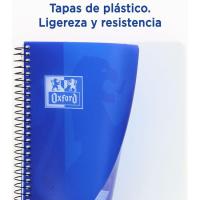 Cuaderno de espiral 4º, cuadrícula 4x4, tapa plastico ¿Cuál te llegará? 400044180 OXFORD, 80 hojas