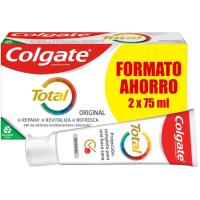 Dentífrico original COLGATE Total, pack 2x75 ml