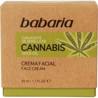 Crema facial con semillas de cannabis BABARIA, tarro 50 ml