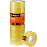 Cinta adhesiva transparente 19mm x 33m 508 SCOTCH, Pack 8 rollos