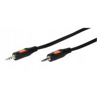 Cable de audio negro jack 3,5 a jack 3,5 46045 VIVANCO, 2,5 m