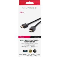 Cable HDMI de alta velocidad con Ethernet, 47158 VIVANCO, 1 m
