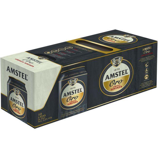 precios Cerveza Amstel Oro, Pack Lata 10X33 Cl en Eroski