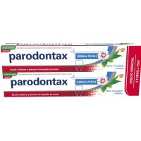 Dentífrico efecto frescor PARODONTAX, pack 2x75 ml