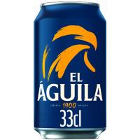 Cerveza normal EL AGUILA, lata 33 cl