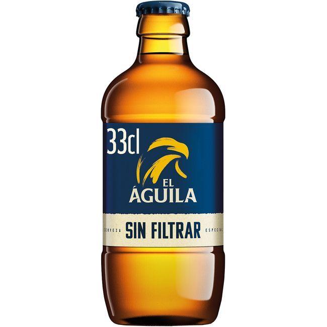 precios Cerveza Sin Filtrar El Aguila, Botellín 33 Cl en Eroski