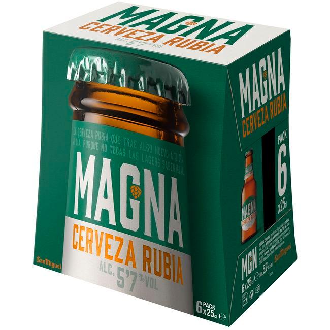 precios Cerveza Magna San Miguel, Pack Botellín 6X25 Cl en Eroski