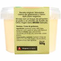 Hummus con aceite de oliva EROSKI, tarrina 500 g