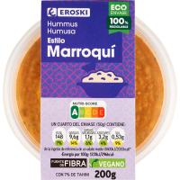 Hummus estilo marroquí EROSKI, tarrina 200 g