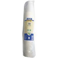 Vaso compostable de cartón 25 cl NUPIK, paquete 50 uds